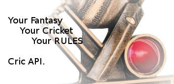 CricAPI - Your Fantasy - Your Cricket - Your Rules!